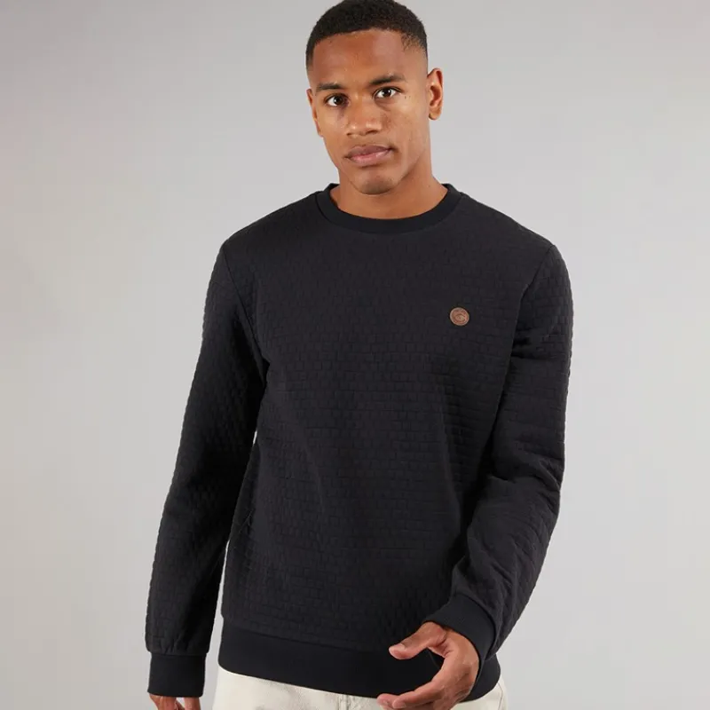 Sale Indicode Herre Dash Sweatshirt Sort