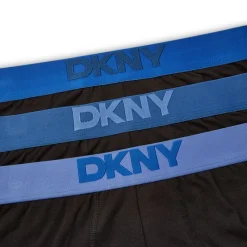 Hot DKNY Herre Delmar Tre Pak Længere Længde Boxer Trusser Sort