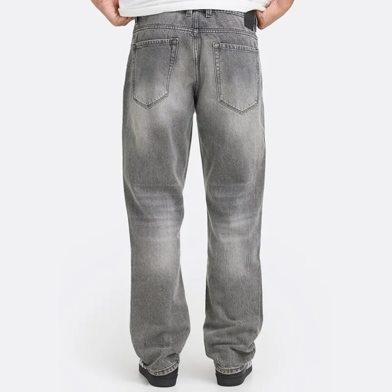 Hot Solid Herre Denim Jeans Grå Denim Grå