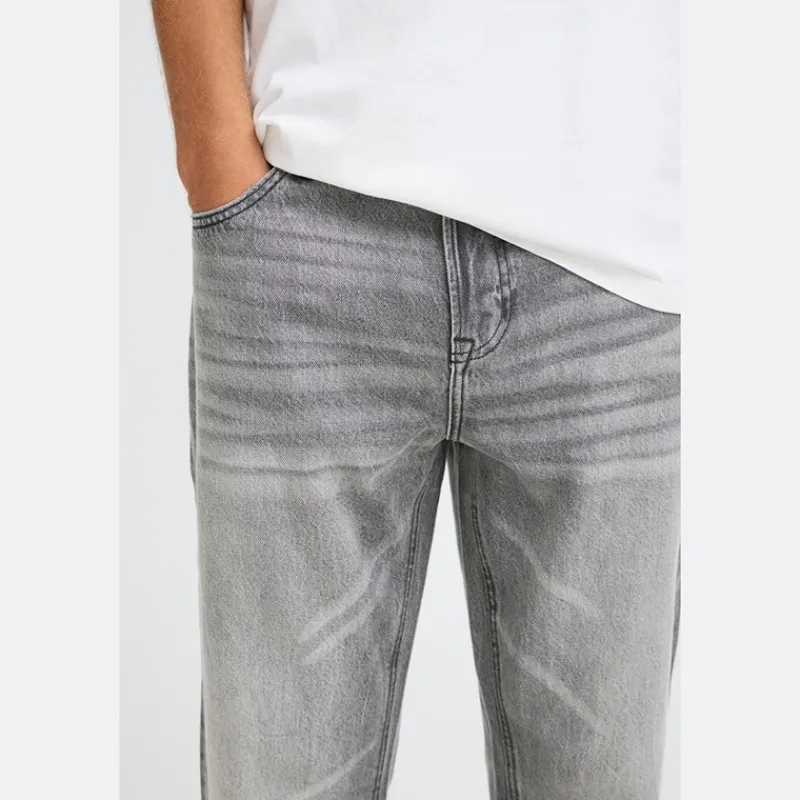 Hot Solid Herre Denim Jeans Grå Denim Grå