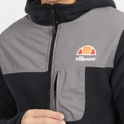 Hot Ellesse Herre Drago Fleecejakke med hætte Sort