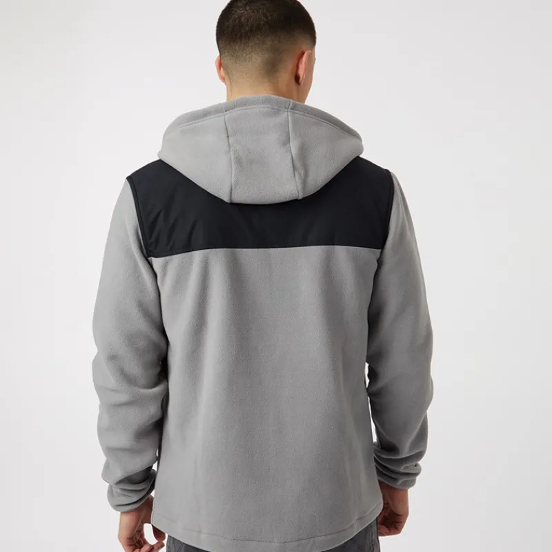 Sale Ellesse Herre Drago Fleecejakke med hætte Lysegrå Grå