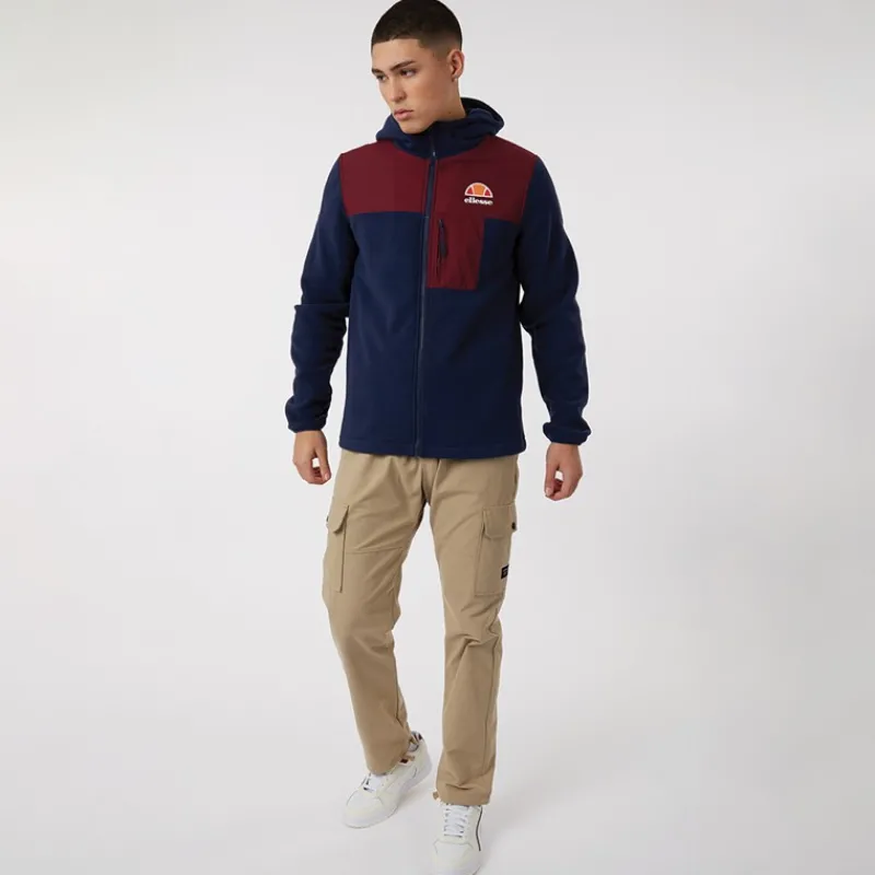 Ellesse Herre Drago Fleecejakke med hætte Blå Marineblå