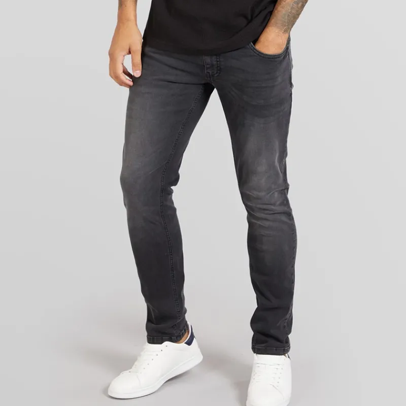 Best Duck and Cover Herre Maylead Slim Jeans Sort