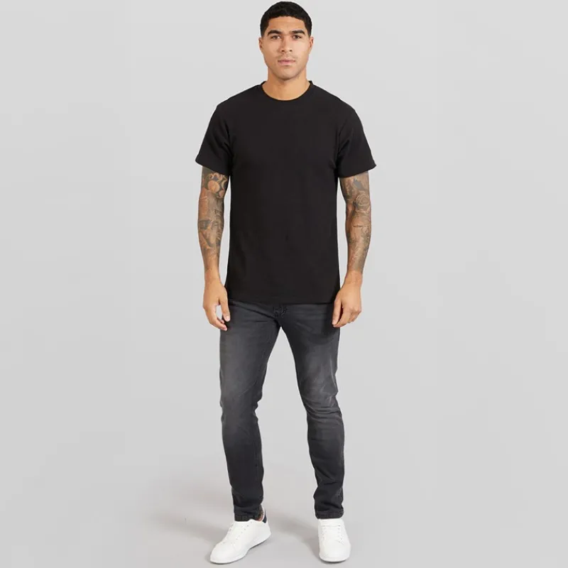 Best Duck and Cover Herre Maylead Slim Jeans Sort