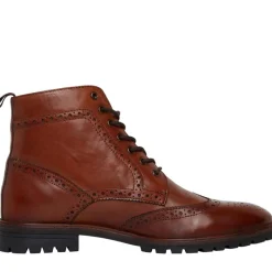 Online Ben Sherman Herre Duke Læder Brogue Støvler Brun Gyldenbrun
