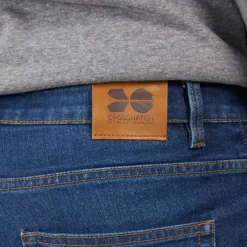 Online Crosshatch Herre Durtan Slim Fit Jeans Mørkevask Mørkeblå