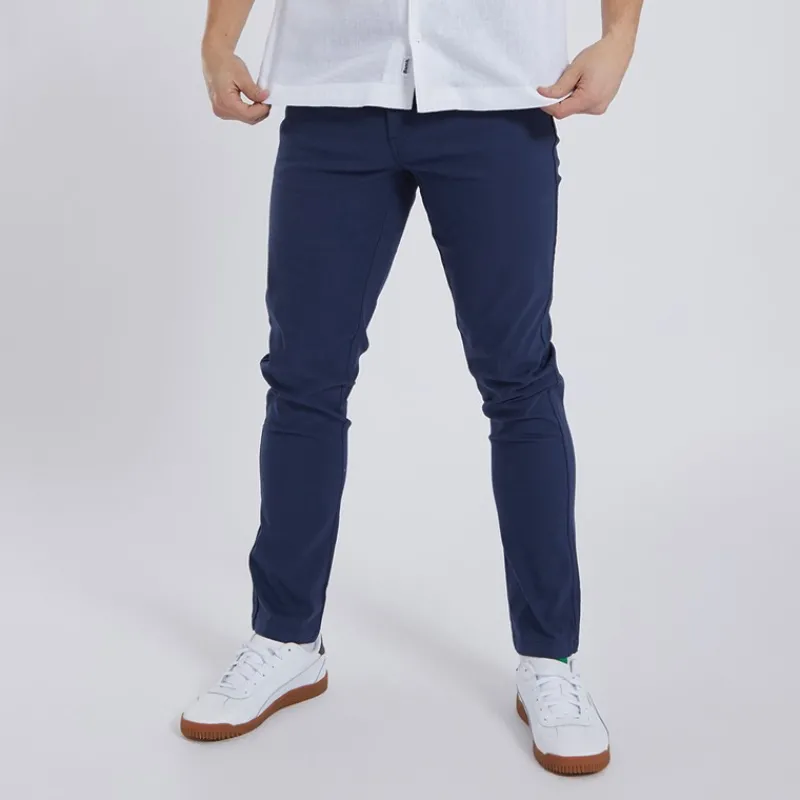 Outlet Bench Herre Eddie 22 Slim Fit Jeans Mørk Indigo Vask Mørk indigoblå