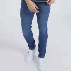 Best Bench Herre Eddie 22 Slim Fit Jeans Indigo Mørkeblå