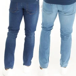 Sale Bench Herre Eddie To-pak Slim Fit Jeans Mørk Indigo Vask /​ Mellem Blå Vask Lyseblå