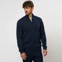 Clearance MCS Herre Eli Strik Sweater Dark Sapphire