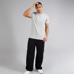 Hot Brave Soul Herre Embryo T-shirt Lys Grå Melange Lysegrå Mergel