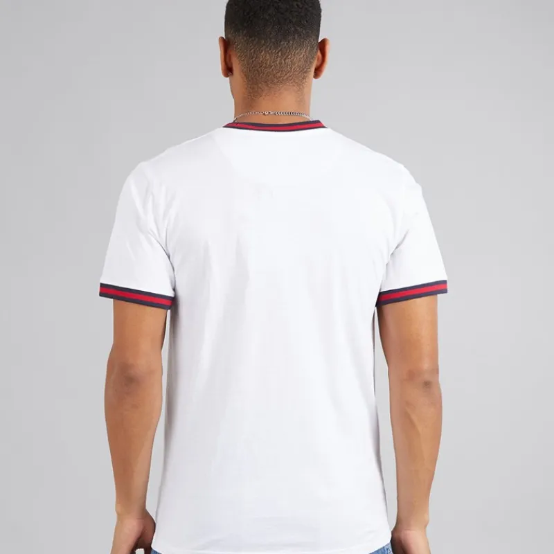 Outlet Brave Soul Herre Enbryo T-shirt Optisk Hvid