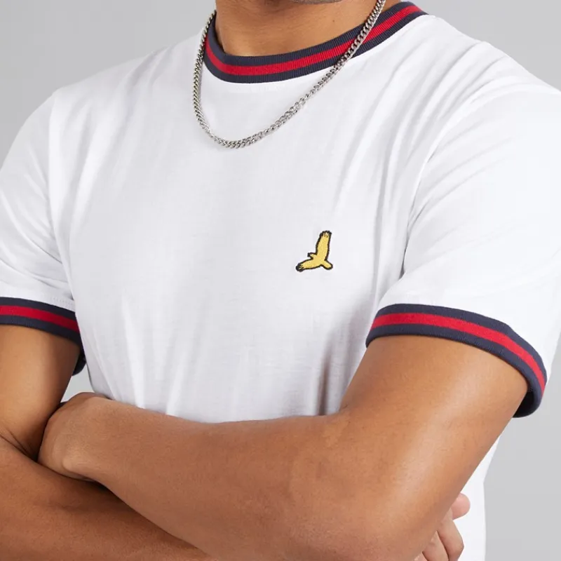 Outlet Brave Soul Herre Enbryo T-shirt Optisk Hvid
