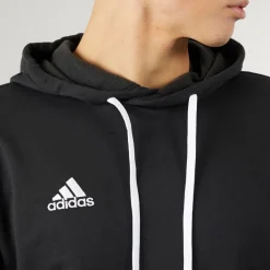 Hot adidas Herre Entrada 22 Pullover Sweat Hoodie /​Hvid Sort