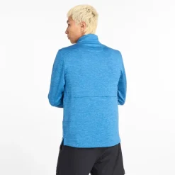 Sale New Balance Herre Essential Heat Grid 1/​2 Zip Løbeoverdel Heron Blå Blå