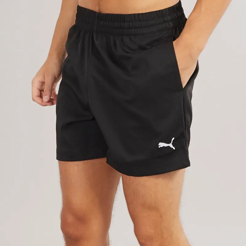 Online Puma Herre Essentials Lille Logo 5 Tommer Vævede Shorts Sort