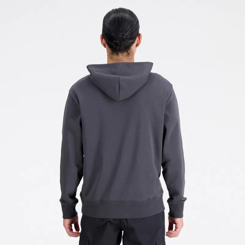 New New Balance Herre Essentials Varsity Fleece Hættetrøje Blacktop Grå