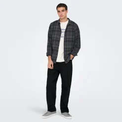Clearance ONLY & SONS Herre Fade Løse Jeans Black Denim Sort