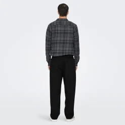 Clearance ONLY & SONS Herre Fade Løse Jeans Black Denim Sort