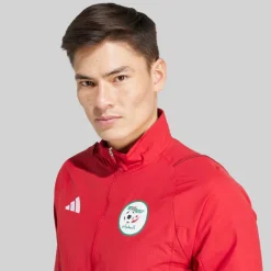 Clearance adidas Herre FAF Algeriet Præsentationsjakke Team Power Red 2