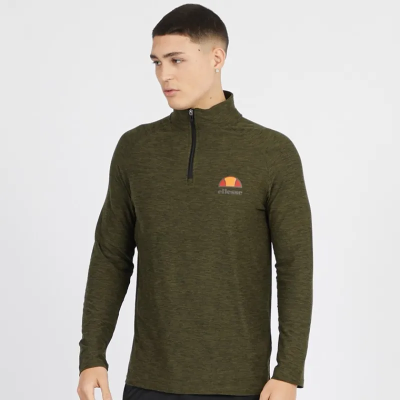 Clearance Ellesse Herre Fasano T-shirts med lange ærmer kakigrøn kakigrøn