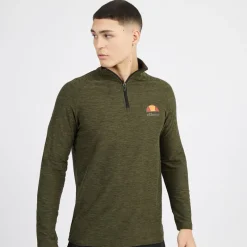 Clearance Ellesse Herre Fasano T-shirts med lange ærmer kakigrøn kakigrøn