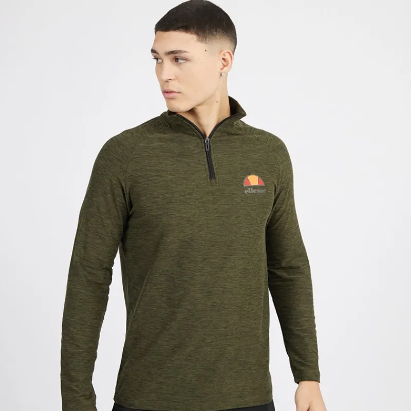 Clearance Ellesse Herre Fasano T-shirts med lange ærmer kakigrøn kakigrøn