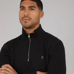 Best French Connection Herre FC 1 /​ 2 Zip Træningsdragt Sort