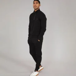 Best French Connection Herre FC 1 /​ 2 Zip Træningsdragt Sort