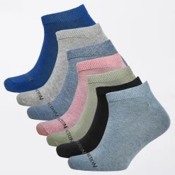 Clearance French Connection Herre FC Seven Pack Træningssokker Multi 52 Sort/​Lyseblå Melange/​Salvie/​Pink Melange/​Lysegrå Melange/​Lyseblå Melange/​Lys Blå Flerfarvet