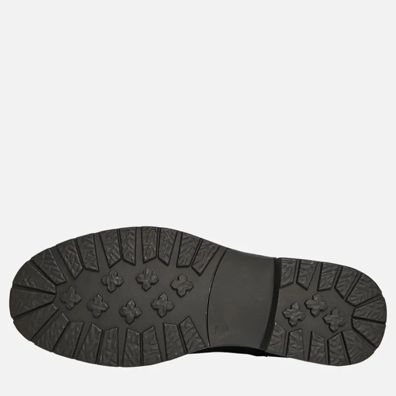 Discount French Connection Herre FC Suede Chelsea Støvler med Knopper Suede Sort