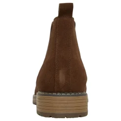 New French Connection Herre FC Suede Cleated Chelsea Ankelstøvler Brun Mørkebrun