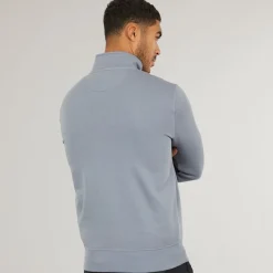 Discount French Connection Herre FC Sweatshirts Blå Mellemblå