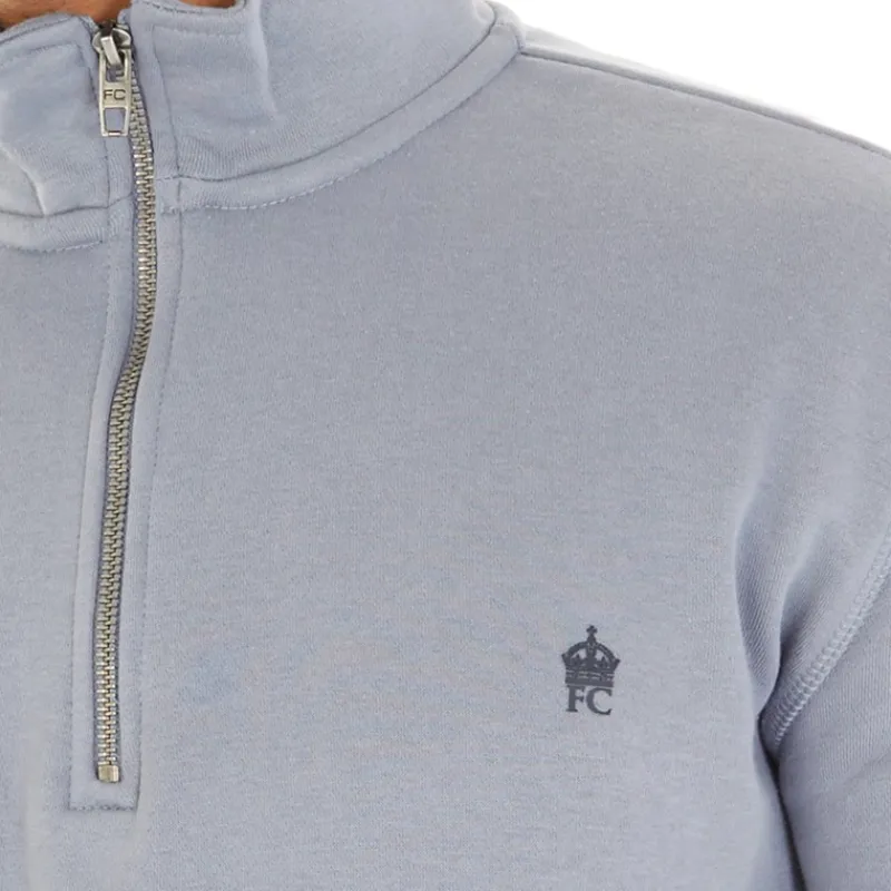 Discount French Connection Herre FC Sweatshirts Blå Mellemblå