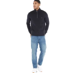 Hot French Connection Herre FC Sweatshirts Blå Marineblå