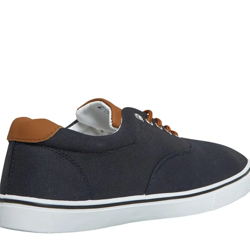 New French Connection Herre FCUK Dæk Canvas Pumps Blå Marineblå