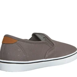 Online French Connection Herre FCUK Dæk Slip On Canvas Pumper Grå Grå