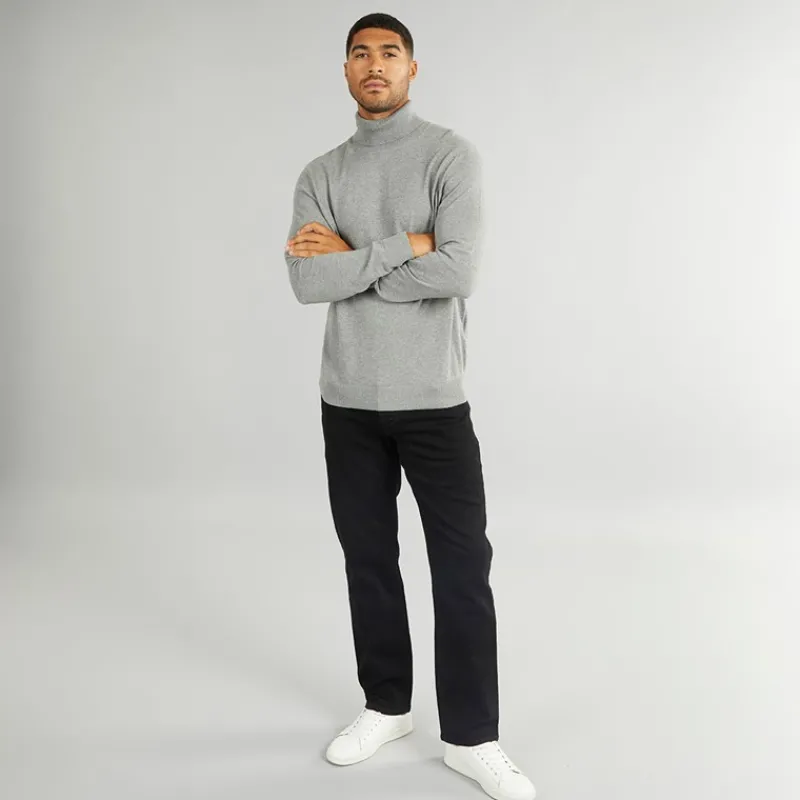 Best French Connection Herre FCUK Jeans med Regular Fit Blk1 - Sort
