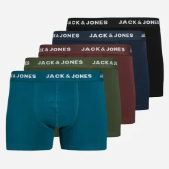 New JACK & JONES Herre Fem Pak Jacteo Underbukser Multi
