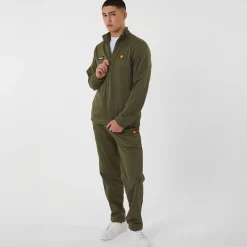 Discount Ellesse Herre Ferrari Poly Tracksuit Khaki kakigrøn