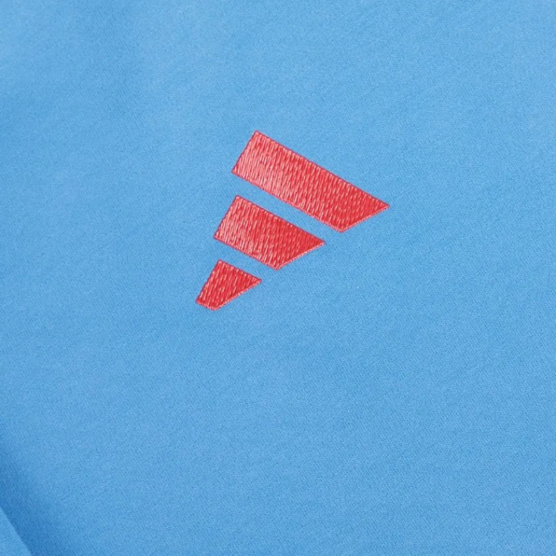 Clearance adidas Herre FFR Frankrig Rugby Z.N.E. Rejse Hættetrøje Focus Blue