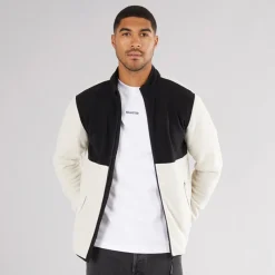 JACK & JONES Herre Flame Fuld Zip Fleece Moonbeam