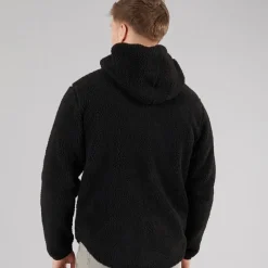 New Resteröds Herre Fleece Hættejakke Sort
