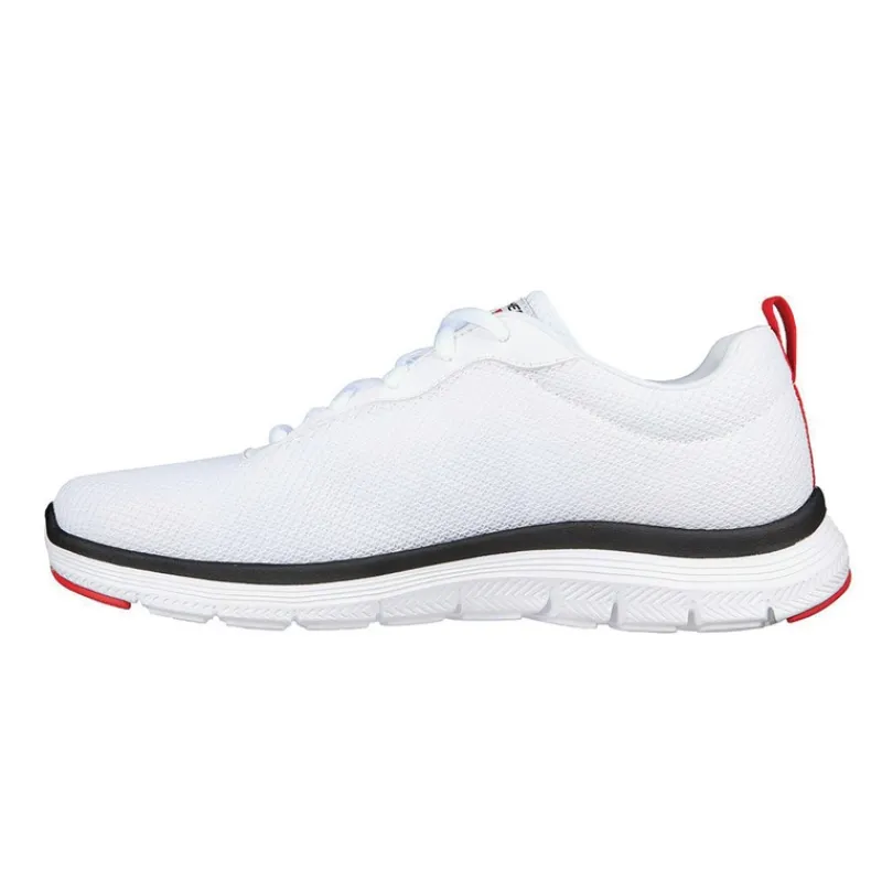 Sale SKECHERS SPORT Herre Flex Advantage 4. 0 Providence Sneakers Hvid/​Sort/​Rød