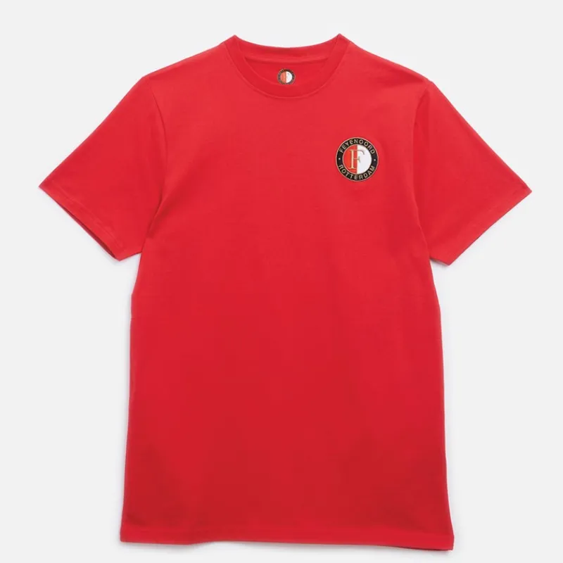 Sale Castore Herre FR Feyenoord Core Bomulds T-shirt Chinese Red Rød