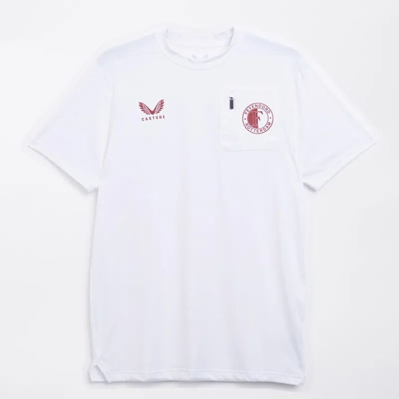 Outlet Castore Herre FR Feyenoord Lifestyle T-shirt Brilliant White