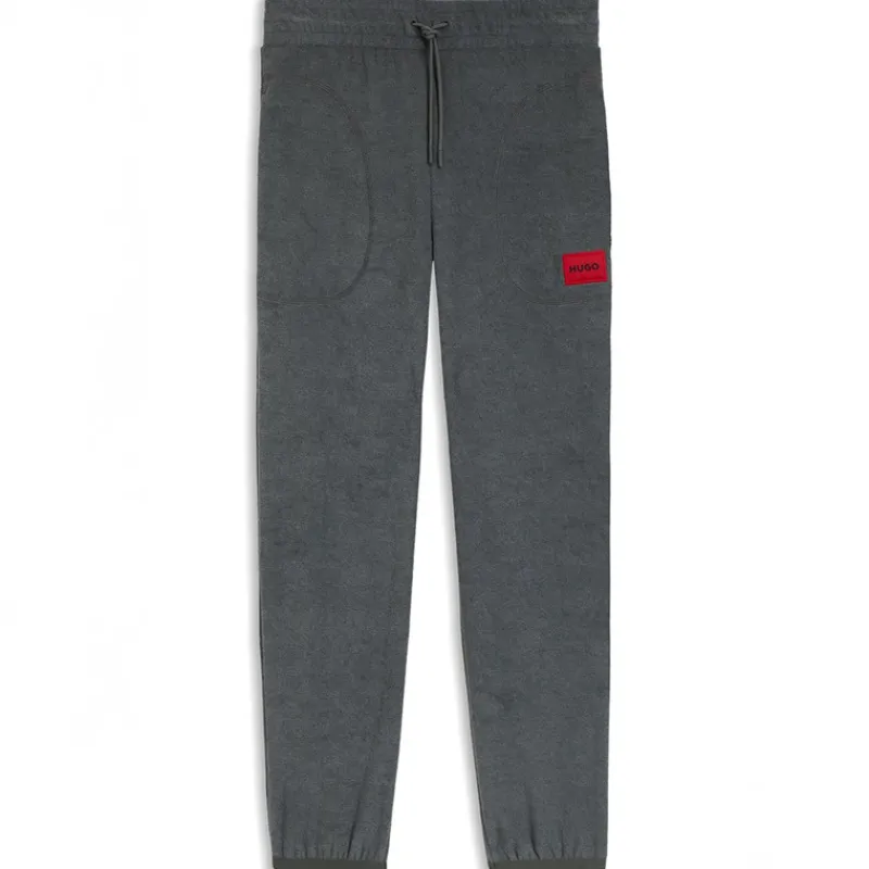 Sale HUGO Herre Frotté Joggers Dark Grey