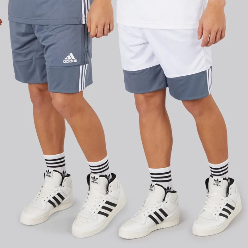 Clearance adidas Herre 3G Speed Reversible Basketball Shorts Onix/Hvid Grå