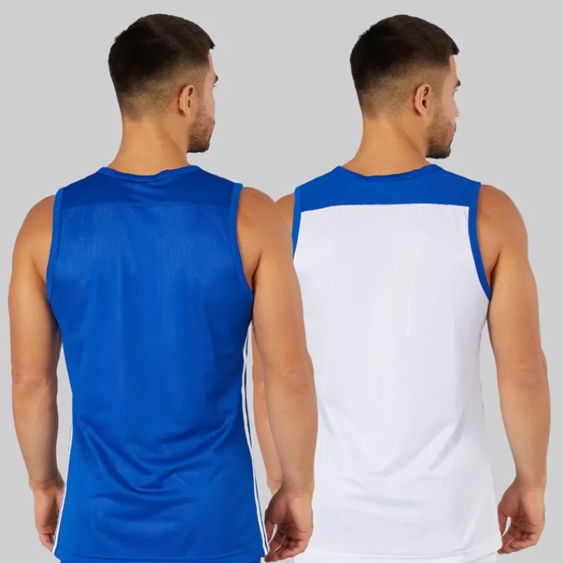 New adidas Herre 3G Speed Vendbar Basketball Trøje Collegiate Royal/Hvid Blå